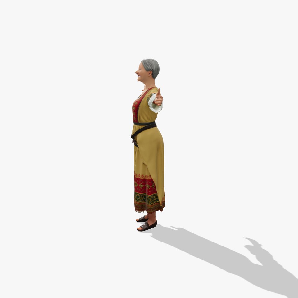 Traditional Folk Dress model pack